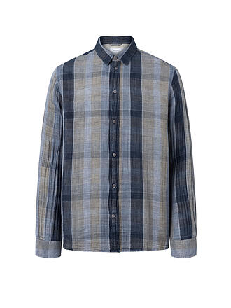 KNOWLEDGE COTTON APPAREL | Hemd Relaced Fit | blau