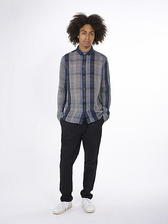 KNOWLEDGE COTTON APPAREL | Hemd Relaced Fit | blau