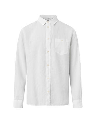 KNOWLEDGE COTTON APPAREL | Leinenhemd  Regular Fit | weiss