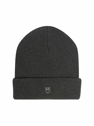 KNOWLEDGE COTTON APPAREL | Mütze - Haube Leaf | hellgrau