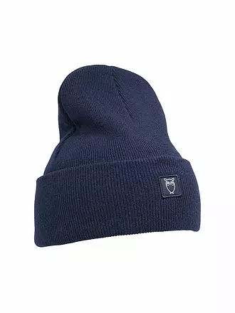 KNOWLEDGE COTTON APPAREL | Mütze - Haube Leaf | blau