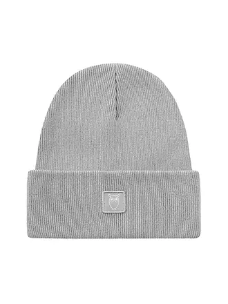 KNOWLEDGE COTTON APPAREL | Mütze - Haube Leaf | hellgrau