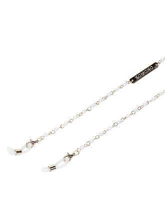 KOMONO | Brillenkette Vega Pearl | weiss