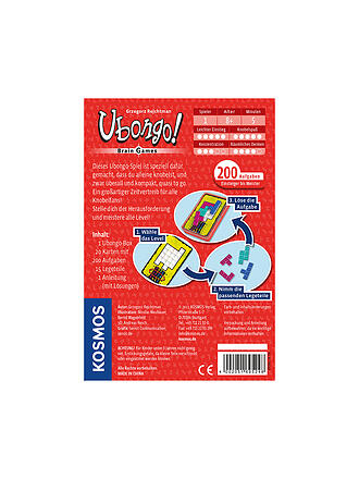 KOSMOS | Ubongo Brain Games | keine Farbe