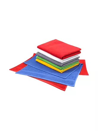KRACHT | Geschirrtuch 50x70cm Piquet / Frottier Rot | grau