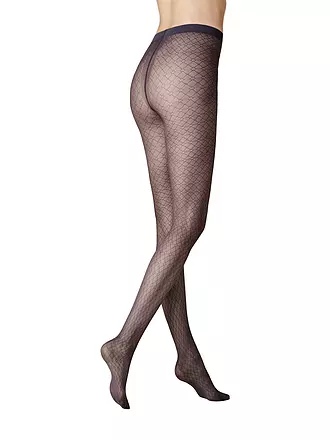 KUNERT | Modestrumpfhose DIAMOND aubergine | schwarz