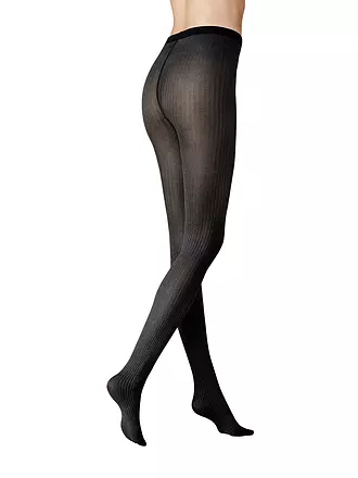 KUNERT | Modestrumpfhose RIB black | braun