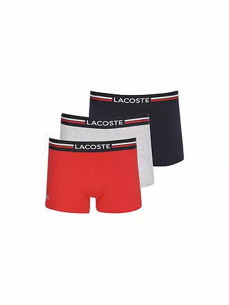 LACOSTE | Pants 3er Pkg navy grey red | bunt