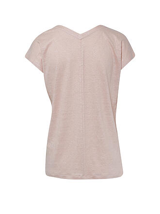 LANIUS | Leinen T-Shirt | rosa