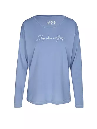 LASCANA | Langarmshirt COZY DREAMS | blau
