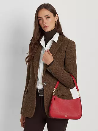 LAUREN RALPH LAUREN | Ledertasche - Henkeltasche DANNI 26 Medium | dunkelgrün