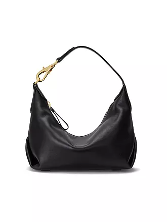 LAUREN RALPH LAUREN | Ledertasche - Henkeltasche KASSIE Smal | schwarz