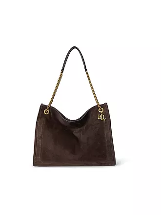 LAUREN RALPH LAUREN | Ledertasche - Shopper BRADLYN Large | braun