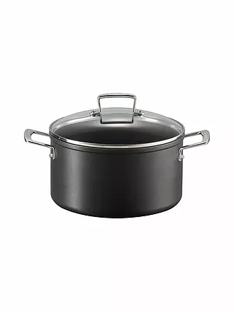 LE CREUSET | Aluminium-Antihaft Fleischtopf mit Deckel 24cm/6l Schwarz | schwarz