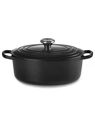 LE CREUSET | Bräter oval 29cm SIGNATURE Azure | schwarz