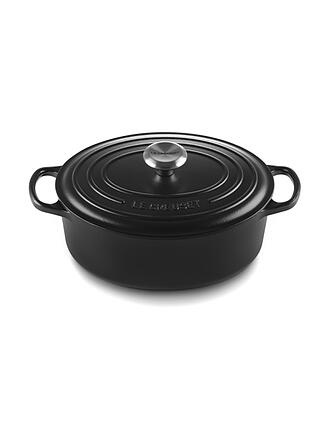 LE CREUSET | Bräter oval 29cm SIGNATURE Azure | schwarz