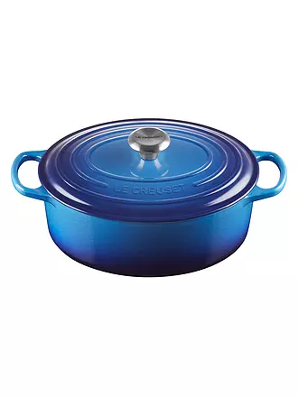 LE CREUSET | Bräter oval 29cm SIGNATURE Azure | schwarz