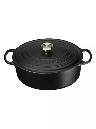 LE CREUSET | Bräter oval SIGNATURE 31cm Nectar | schwarz