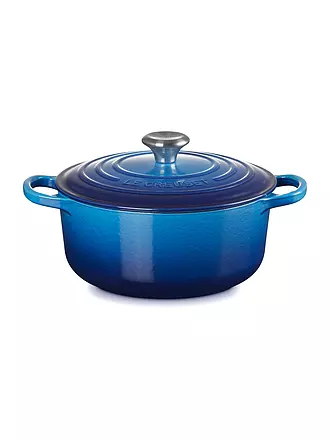 LE CREUSET | Bräter rund 20cm/2,4l SIGNATURE Azure | 