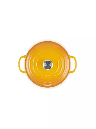 LE CREUSET | Bräter rund 20cm/2,4l SIGNATURE Azure | gelb