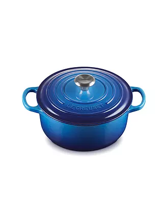 LE CREUSET | Bräter rund 20cm/2,4l SIGNATURE Azure | 