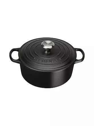 LE CREUSET | Bräter rund 24cm/4,2l SIGNATURE Azure | schwarz