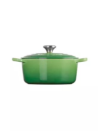 LE CREUSET | Bräter rund Signature 24cm/4,2l Bamboo Green | dunkelrot