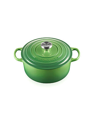 LE CREUSET | Bräter rund Signature 24cm/4,2l Bamboo Green | blau