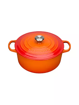 LE CREUSET | Bräter rund Signature 26cm Meringue | orange