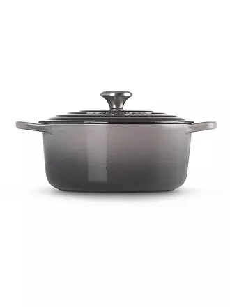 LE CREUSET | Bräter rund Signature 26cm Meringue | grau