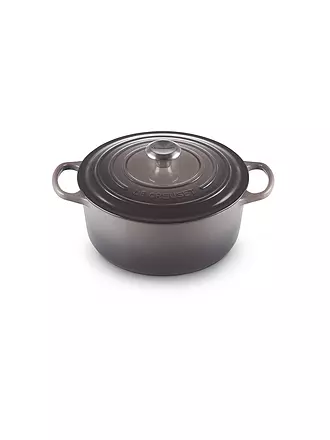 LE CREUSET | Bräter rund Signature 26cm Meringue | grau