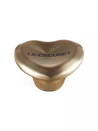 LE CREUSET | Deckelknopf Herz 4,7cm SIGNATURE Hellgold | silber