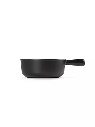 LE CREUSET | Fondue - Caquelon rund 22cm Schwarz-Matt | rot