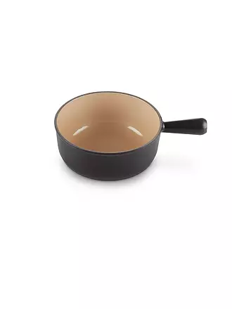 LE CREUSET | Fondue - Caquelon rund 22cm Schwarz-Matt | schwarz