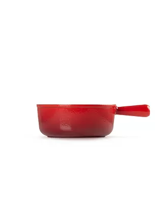 LE CREUSET | Fondue - Caquelon rund 22cm Schwarz-Matt | rot