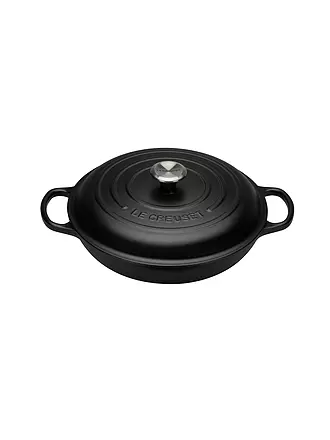 LE CREUSET | Gourmet-Profitopf Signature 30cm/3,2l Meringue | schwarz