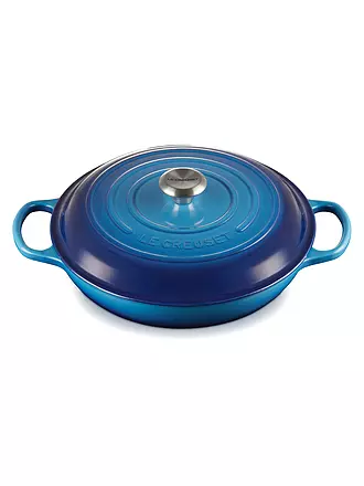 LE CREUSET | Gourmet-Profitopf Signature 30cm/3,2l Meringue | blau