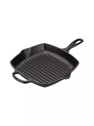 LE CREUSET | Grillpfanne quadratisch 26x26cm SIGNATURE Azure | schwarz