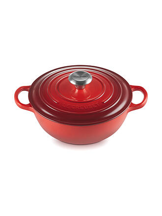 LE CREUSET | La Marmite - Familientopf Signature 24cm Meringue | rot