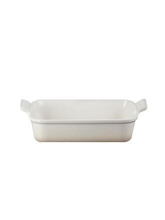 LE CREUSET | Rechteckige Auflaufform Tradition aus Steinzeug 26x19cm Meringue | blau