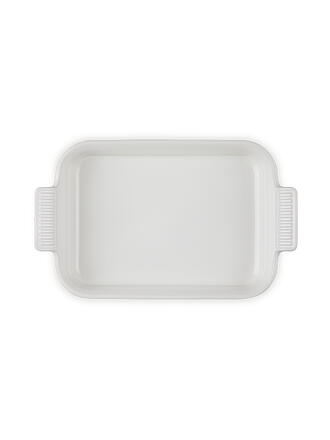 LE CREUSET | Rechteckige Auflaufform Tradition aus Steinzeug 26x19cm Meringue | blau
