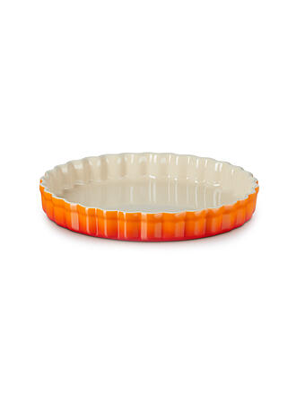 LE CREUSET | Tarteform 24cm POTERIE Ofenrot | creme