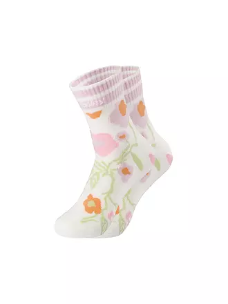 LE OOLEY | Socken DALHIA FLORAL soft mint | creme