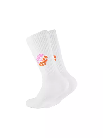 LE OOLEY | Socken ICON  LOVE AND PEACE weiss | weiss