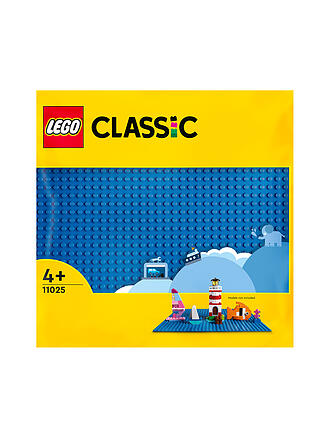 LEGO | Classic - Blaue Bauplatte 11025 | weiß