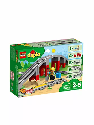 LEGO | Duplo - Eisenbahnbrücke und Schienen 10872 | keine Farbe