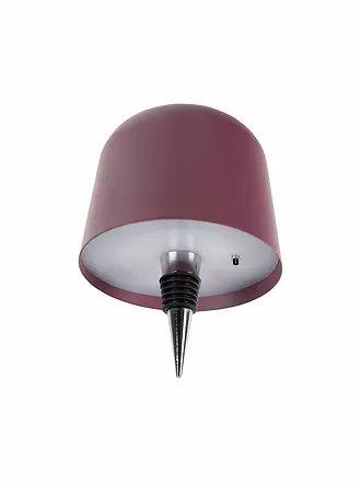 LEITMOTIV | LED Flaschenlampe CONE HAT Dark Mauve | grün