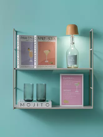 LEITMOTIV | LED Flaschenlampe CONE HAT Tea Green | gelb