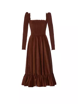 LENA HOSCHEK | Abendkleid PRAYER BOOK | braun