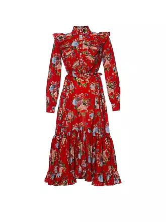 LENA HOSCHEK | Hemdblusenkleid HOPELESS ROAMNTIC | rot